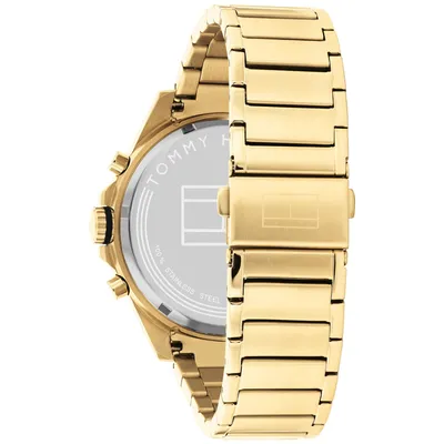 Tommy Hilfiger Multifunction Black Round Dial Stainless Steel Strap Watch