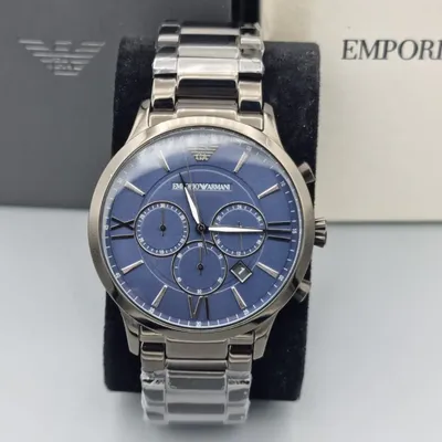 Emporio Armani Chronograph Blue Dial Men's Watch