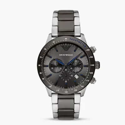 Emporio Armani Chronograph Two-Tone Stainless Steel Watch