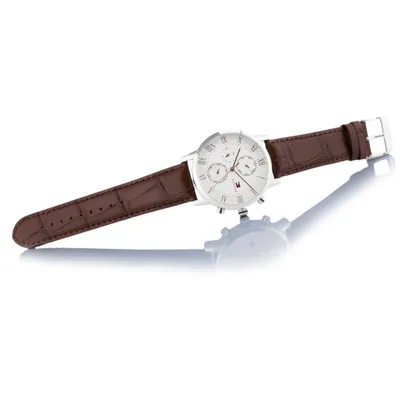 Tommy Hilfiger Kane Chronograph Brown Leather Strap Watch