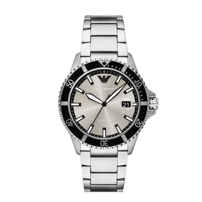 Emporio Armani World Explorer Silver Dial Men's Watch