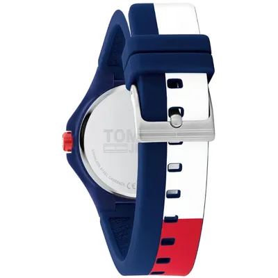 Tommy Hilfiger Unisex with Red and Blue Silicone Bracelet Watch 