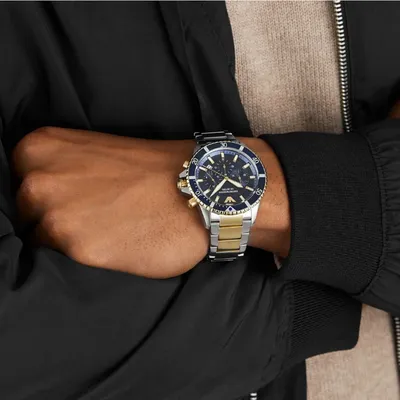 Emporio Armani Mario Chronograph Blue Dial Men's Watch 