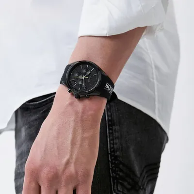 Hugo Boss Sport Analog Black Dial Men's Watch