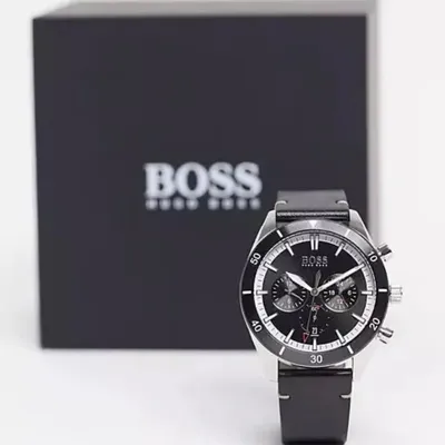 BOSS Santiago Analog Black Dial Men's Watch
