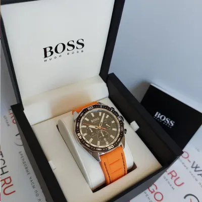Hugo Boss Men's Silicone Energy Black Dial Watch