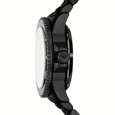 Sea Emporio Armani  Explorer Automatic Black Stainless Steel Watch