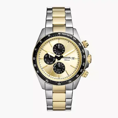 FOSSIL Autocross Multifunction Two-Tone Stainless Steel Watch