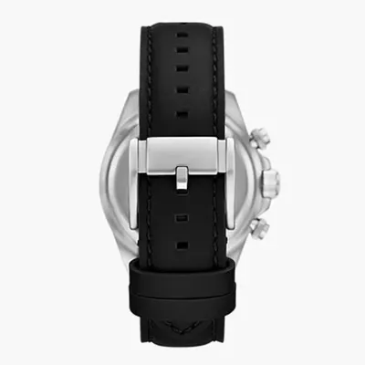 Fossil Autocross Multifunction Black Leather Watch