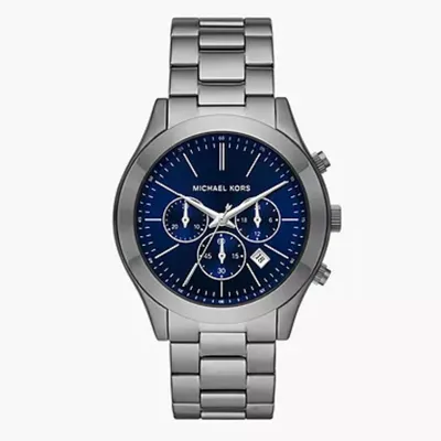 Michael Kors Slim Runway Chronograph Gunmetal Stainless Steel Watch
