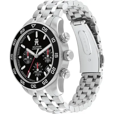 Tommy Hilfiger Black Dial Quartz Chronograph Watch