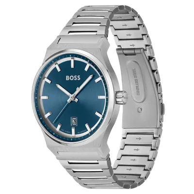 Boss Candor Stainless Steel Quartz 41mm Men’s Watch