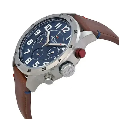 Tommy Hilfiger Trent Multifunction Leather Belt Watch