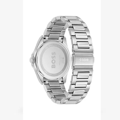 Hugo Boss Stainless Steel Silver White Dial Men's Watch