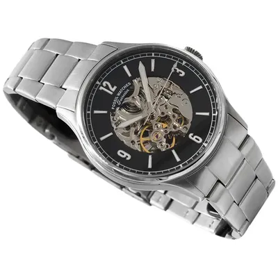 Fossil Men’s Automatic Stainless Steel Black Dial Watch
