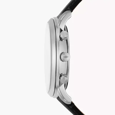 Fossil Neutra Chronograph Black Leather Watch