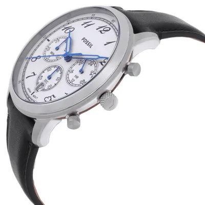 Fossil Neutra Chronograph Black Leather Watch