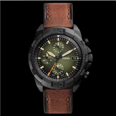 Bronson Chronograph Luggage LiteHide™ Leather Watch