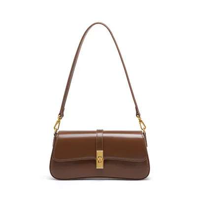 Cowhide high quality Niche Baguette Bag