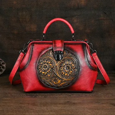 Bold Embossed Colorful Fashion Bag