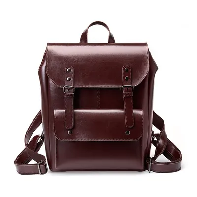 Classic British Leather Laptop Backpack