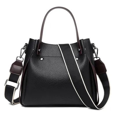 Versatile  ladies wide shoulder bag 