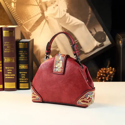 New Ethnic Style Leather Bag