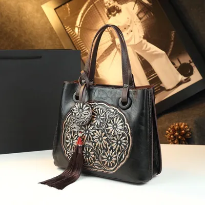 Large Capacity Vintage Leather Bag