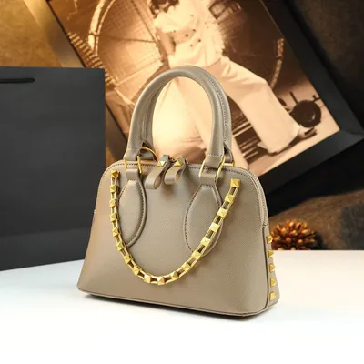 Modern Commuter Leather Shell Bag