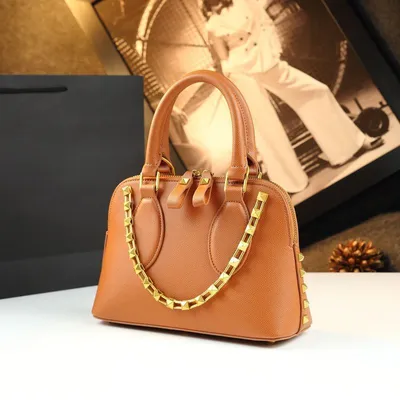 Modern Commuter Leather Shell Bag