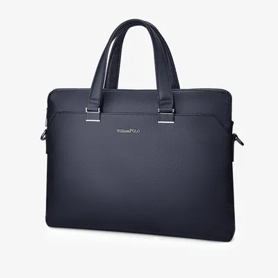 Willaim Polo Cowhide Laptop Briefcase