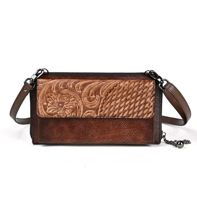 Retro Crossbody Wallet Bag