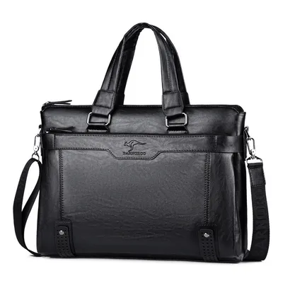 Soft Leather Men’s Office Messenger Bag