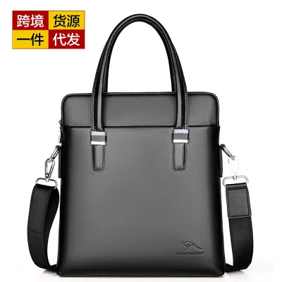 Black vertical single pull-naked bag