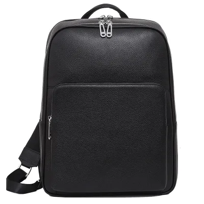 Trendy Genuine Leather Large Capacity Backpack BP59006