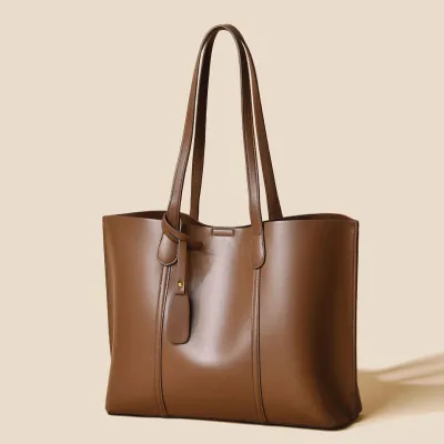 High-End Leather Tote Bag for Women