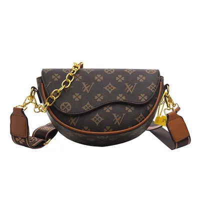 Trendy Textured Saddle Bag