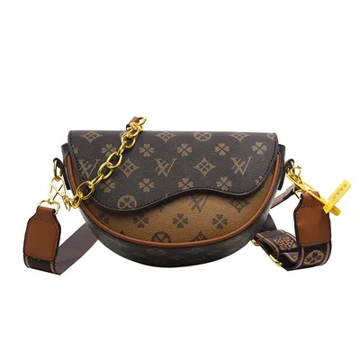 Trendy Textured Saddle Bag