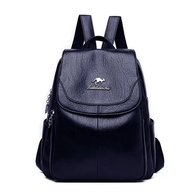 Soft Leather Backpack for Women