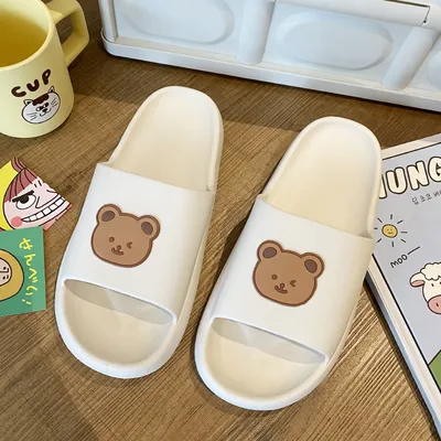 New Cartoon Bear Slippers for Women