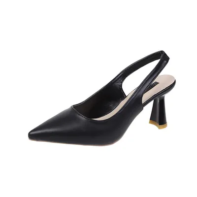 Elegant Pointed Heel Women’s Single Shoes