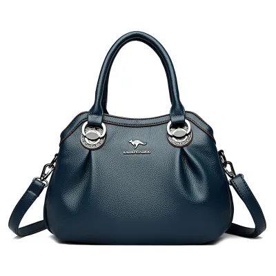 Casual soft leather handbag HB46155