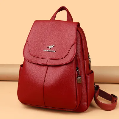 Kangaroo soft leather backpack  HB46158