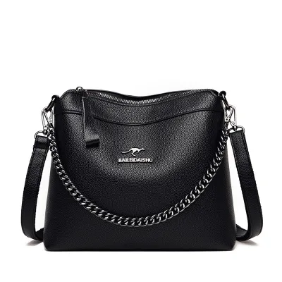Versatile soft leather crossbody bag HB46159