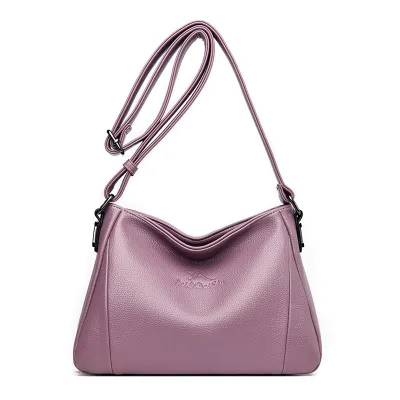 Soft leather shoulder bag HB46163
