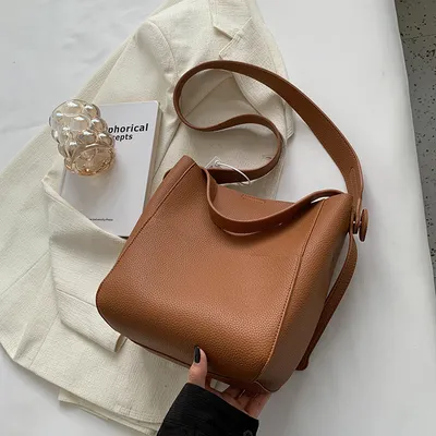 Bucket shoulder side bags for women 