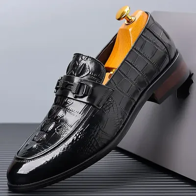 CROCODILE PATTERN DATING WEDDING SHOES