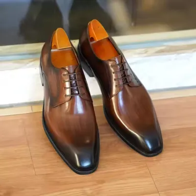 MENS LEATHER STYLE FORMAL SHOES