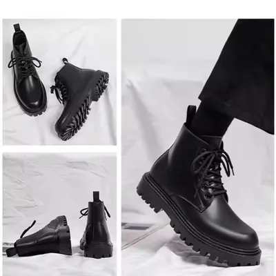 MENS LEATHER BOOTS WATERPROOF SHOES