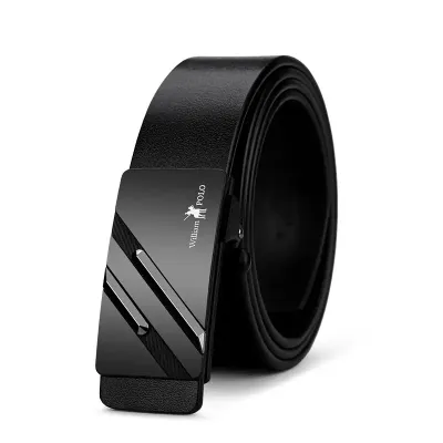 KING MEN'S LEATHER AUTOMATIC BUCKLE BELT